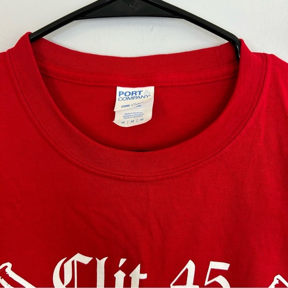 NEW Clit 45 Red Short Sleeve Shot Up a Broken Heart T-shirt Size Medium - Picture 5 of 7